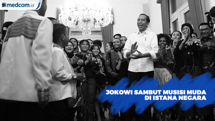 Jokowi Sambut Musisi Muda dalam Konser di Istana Negara