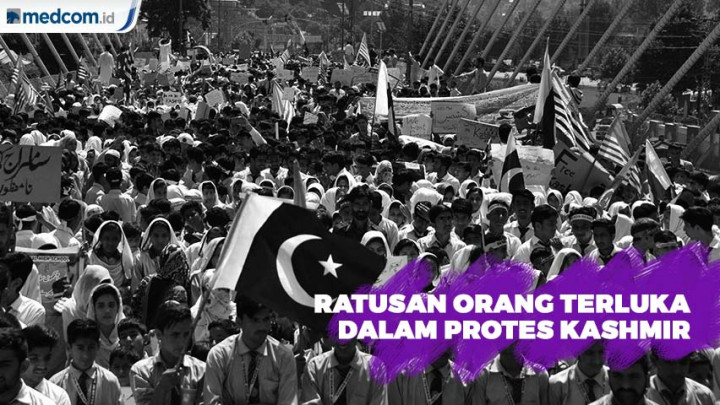 Ratusan Orang Terluka dalam Protes Kashmir