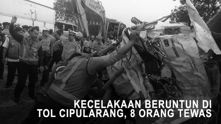 Kecelakaan Beruntun di Tol Cipularang, 8 Orang Tewas