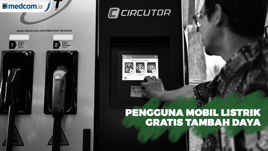 Pengguna Mobil Listrik Gratis Tambah Daya