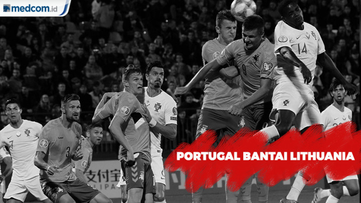 Ronaldo Cetak Empat Gol, Portugal Bantai Lithuania