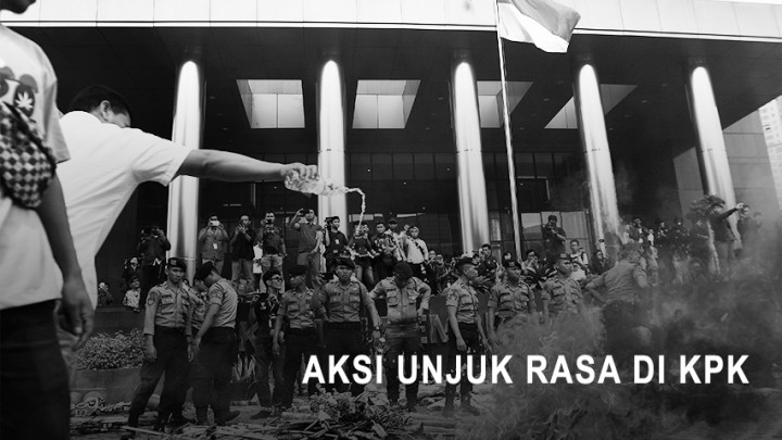 Kerusuhan Unjuk Rasa di Gedung KPK