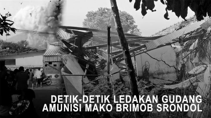 Detik-detik Ledakan Gudang Amunisi