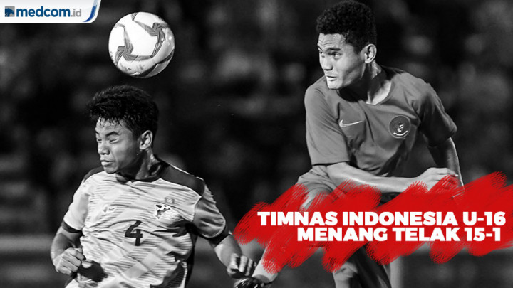 Timnas Indonesia U-16 Menang Telak 15-1 atas Mariana Utara