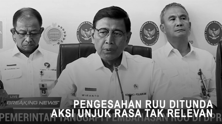 Presiden Minta Tunda Pengesahan RUU, Menkopolhukam: Aksi Unjuk Rasa Sudah Tak Relevan