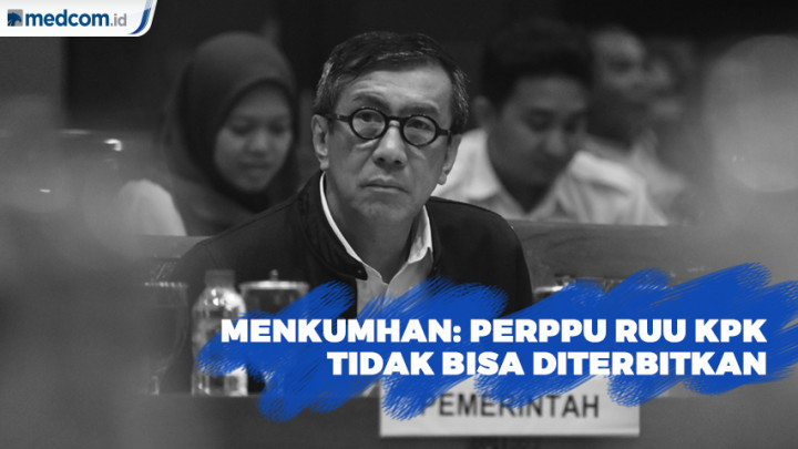 Menkumham: Perppu RUU KPK Tidak Bisa Diterbitkan