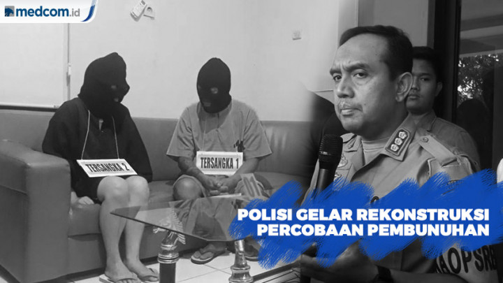 Polisi Gelar Rekonstruksi Percobaan Pembunuhan