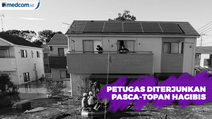 100 Ribu Petugas Penyelamat Diterjunkan Pasca-Topan Hagibis