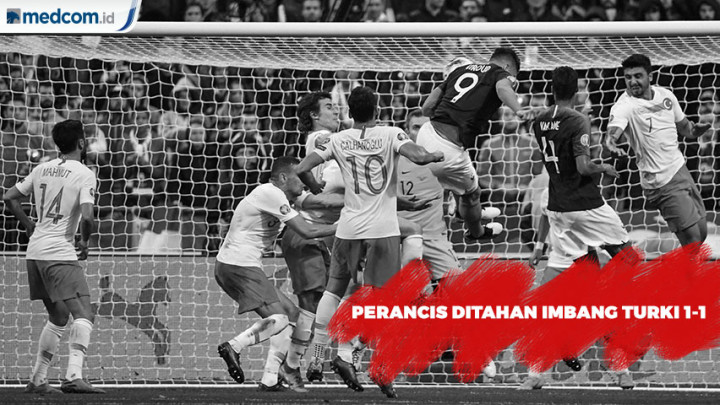 Perancis Ditahan Imbang Turki 1-1