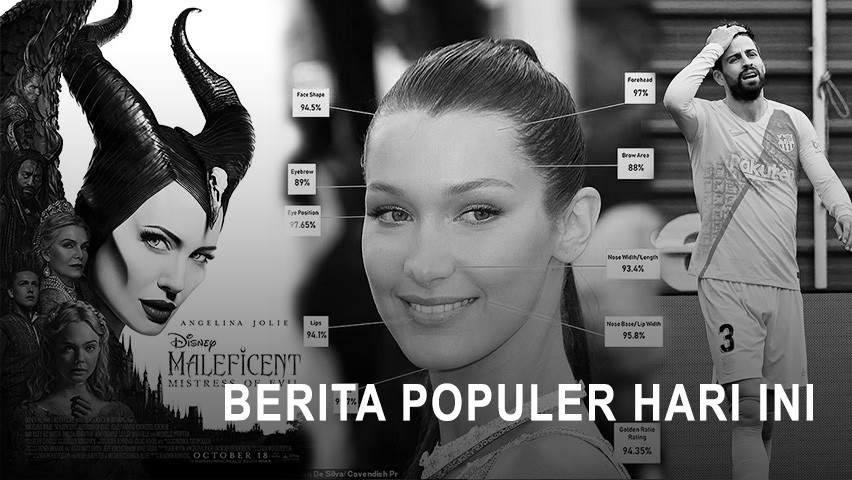 Berita Populer Hari Ini: Bella Hadid Wanita Tercantik di Dunia hingga Fakta Menarik Film Maleficent 2