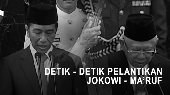 Detik-Detik Pelantikan Jokowi-Ma'ruf