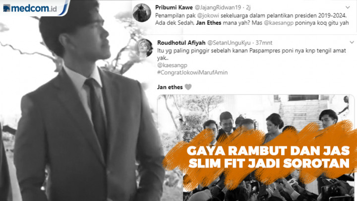 Jas Slim Fit dan Gaya Rambut Kaesang saat Pelantikan Jadi Sorotan