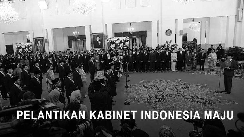 Presiden Jokowi Lantik Menteri Kabinet Indonesia Maju
