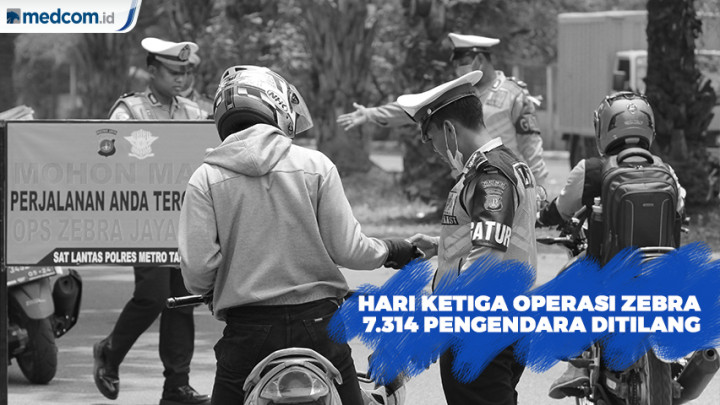 7 Ribu Kendaraan Ditilang di Hari Ketiga Operasi Zebra Jaya 2019