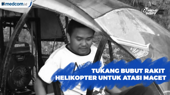 Atasi Macet, Tukang Bubut Asal Sukabumi Rakit Helikopter
