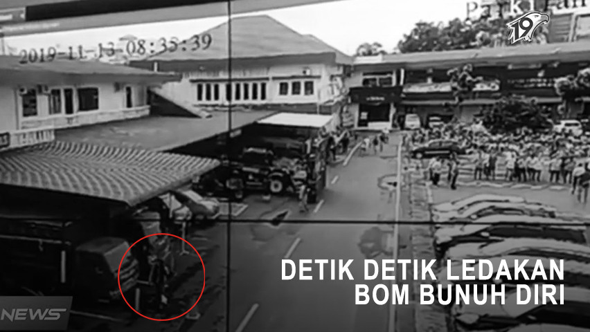 Detik-detik Ledakan Bom Bunuh Diri di Polrestabes Medan