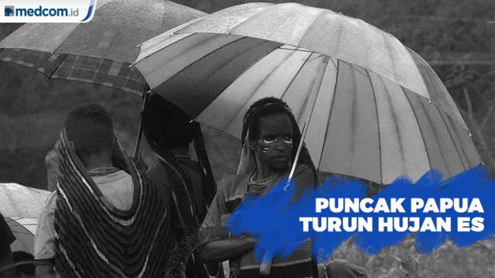 Kemarau Berlalu, Puncak Papua Turun Hujan Es