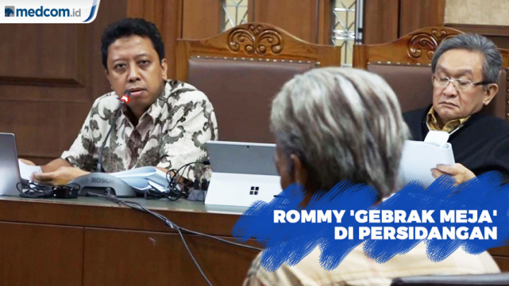 Rommy 'Gebrak Meja' di Persidangan Karena Merasa Dibohongi Sepupunya