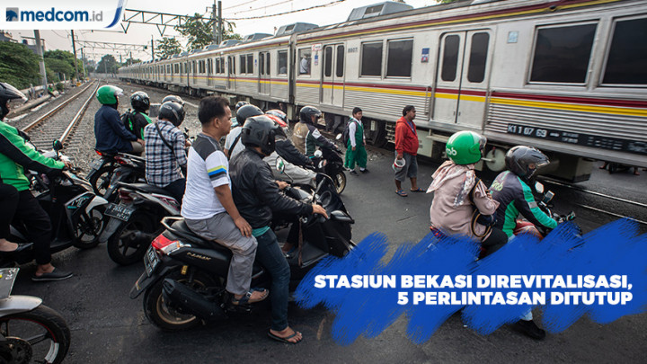 Stasiun Akan Direvitalisasi, 5 Perlintasan di Bekasi Bakal Ditutup