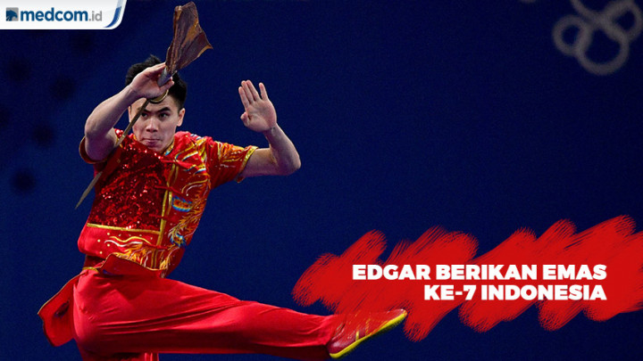 Edgar Berikan Emas Ke-7 Indonesia Meski Sedang Berduka