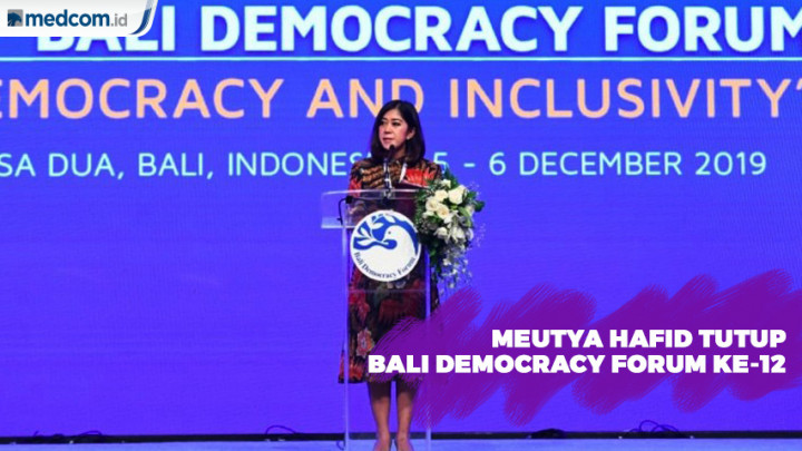 Meutya Hafid Tutup Bali Democracy Forum ke-12
