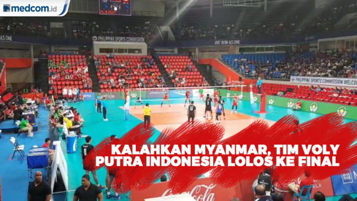 Kalahkan Myanmar, Tim Voli Putra Indonesia Lolos ke Final