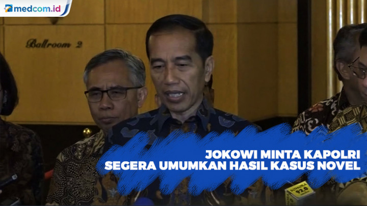 Jokowi Minta Kapolri Segera Umumkan Hasil Kasus Novel