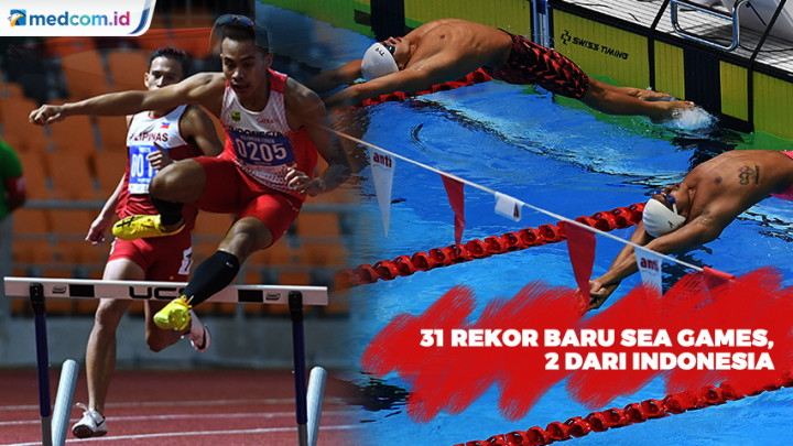 31 Rekor Pecah di Cabor Renang dan Atletik, 2 dari Atlet Indonesia