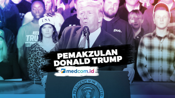 Tiba di Gedung Putih, Trump Tolak Komentari Pemakzulan