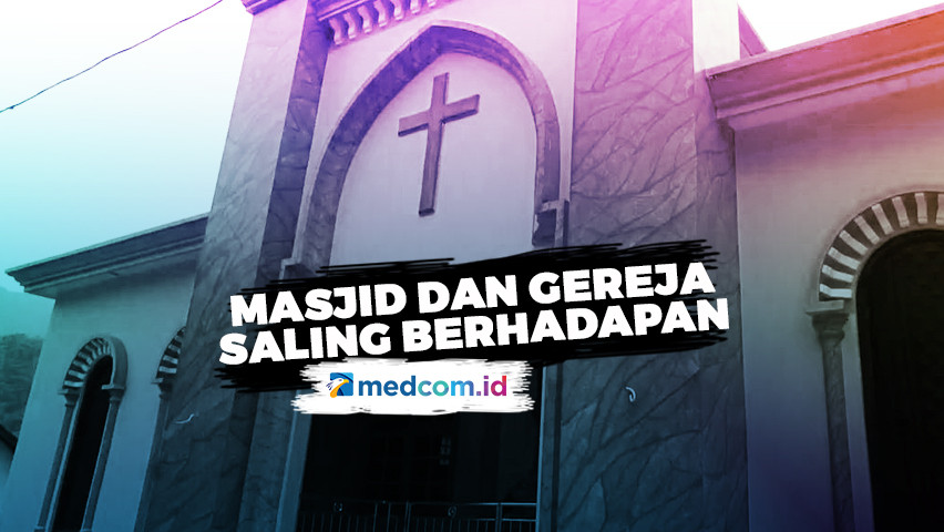 Masjid dan Gereja di Jepara  Saling Berhadapan Medcom id