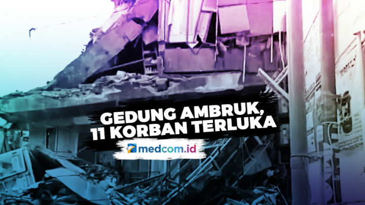 11 Korban Terluka Akibat Gedung Ambruk di Slipi