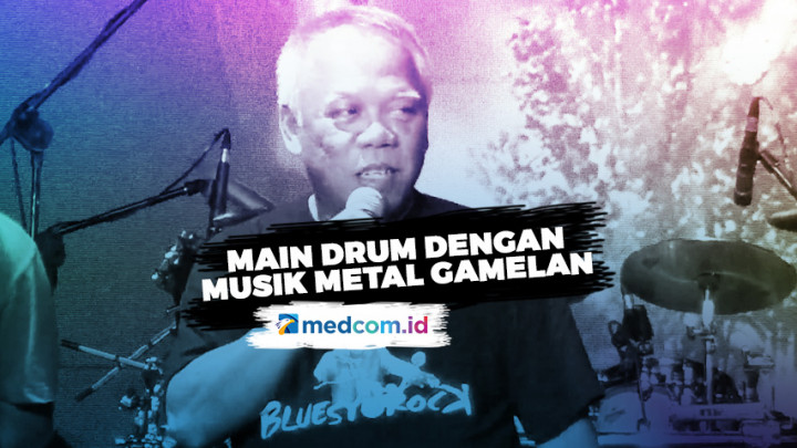 Menteri Basuki Mainkan Drum Aliran Musik Metal Gamelan