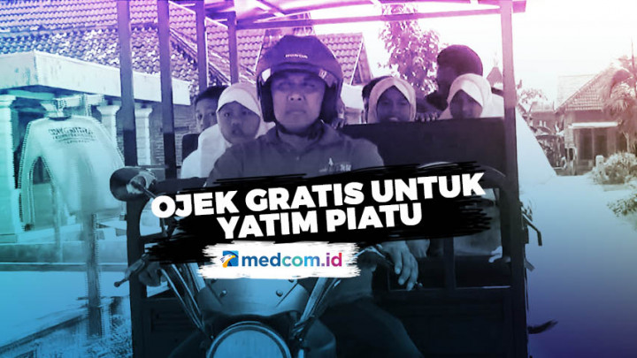 Anggota Polisi Gagas Ojek Gratis Untuk Yatim Piatu