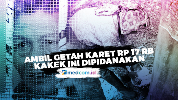 Ambil Getah Karet Seharga Rp 17 Rb, Kakek 69 Tahun Dipenjarakan