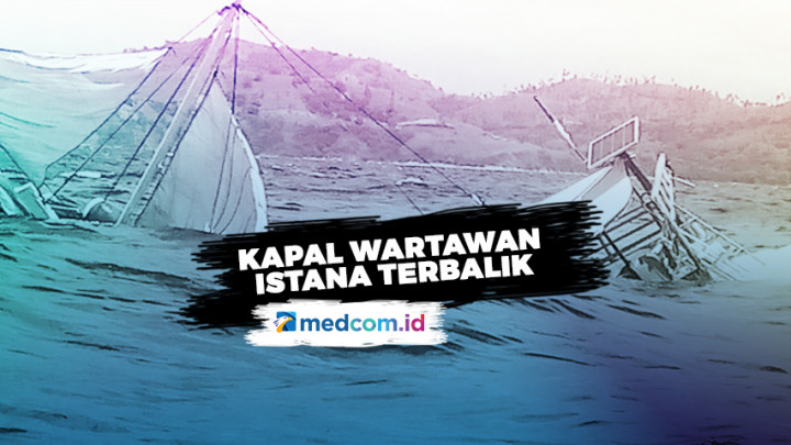 Kapal Rombongan Wartawan Istana Terbalik di Labuan Bajo