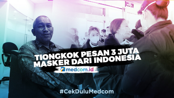 Suplai Masker Menipis, Tiongkok Pesan 3 Juta Lembar Masker dari Indonesia