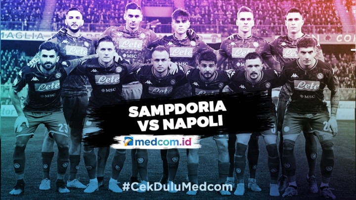 4 Gol Napoli Taklukan Gawang Sampdoria