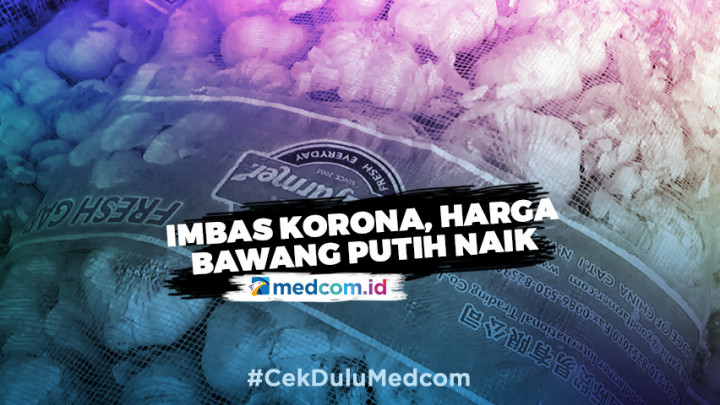 Harga Bawang Putih Impor Asal Tiongkok Naik 42 Persen