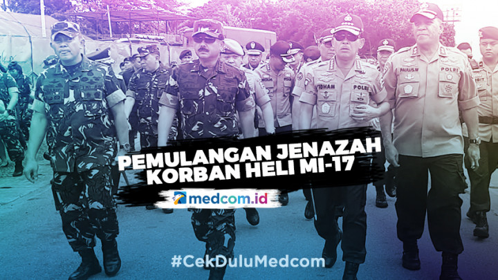 Panglima TNI Pimpin Pelepasan Empat Jenazah Korban Heli MI-17