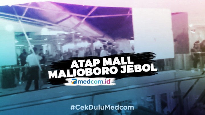 Pipa Air Patah, Atap Mall Malioboro Jebol