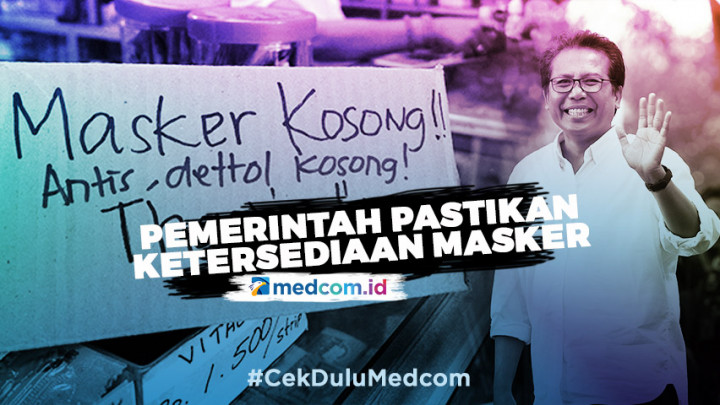 Pemerintah Pastikan ketersediaan Masker dan Antiseptik
