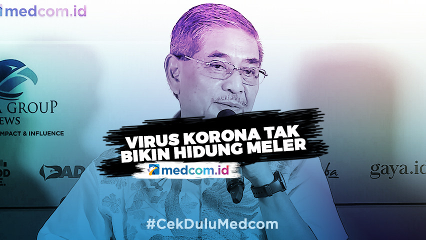 Lembaga Eijkman: Virus Korona Tak Bikin Hidung Meler