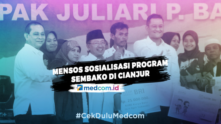 Mensos Sosialisasi Program Sembako di Cianjur