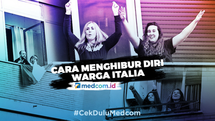Cara Warga Italia Hibur Diri di Tengah Lockdown