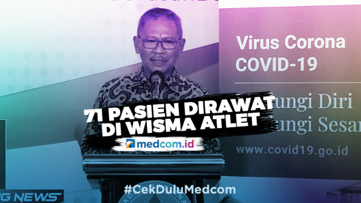71 Pasien Covid-19 Dirawat di Wisma Atlet