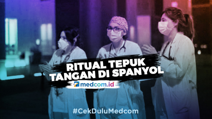 Ritual Tepuk Tangan Tenaga Medis & Polisi di Spanyol