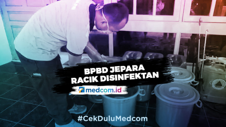 Cegah Korona, BPBD Jepara Racik Cairan Disinfektan