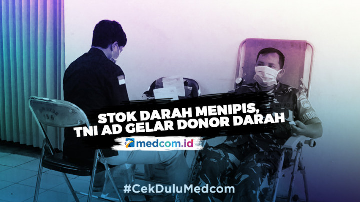 Stok Darah Menipis, TNI AD Gelar Donor Darah