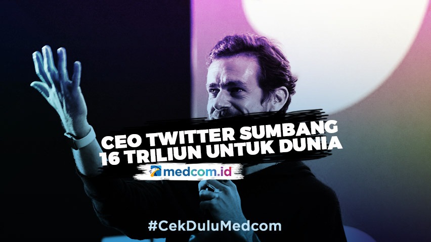 CEO Twitter, Jack Dorsey Sumbang 16 Triliun untuk Lawan Covid-19