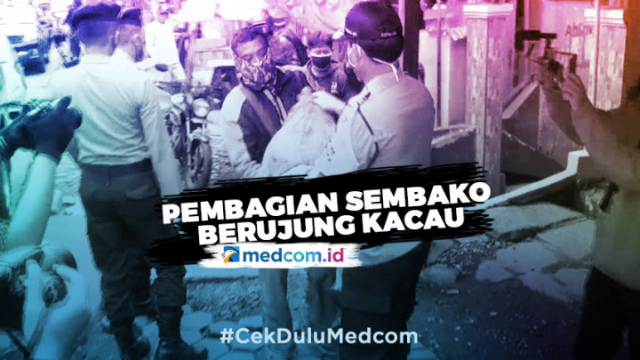 Pembagian Paket Sembako Berujung Kacau